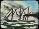 Image of S.S. Roosevelt at Sea [from painting of vessel with all sails set]  